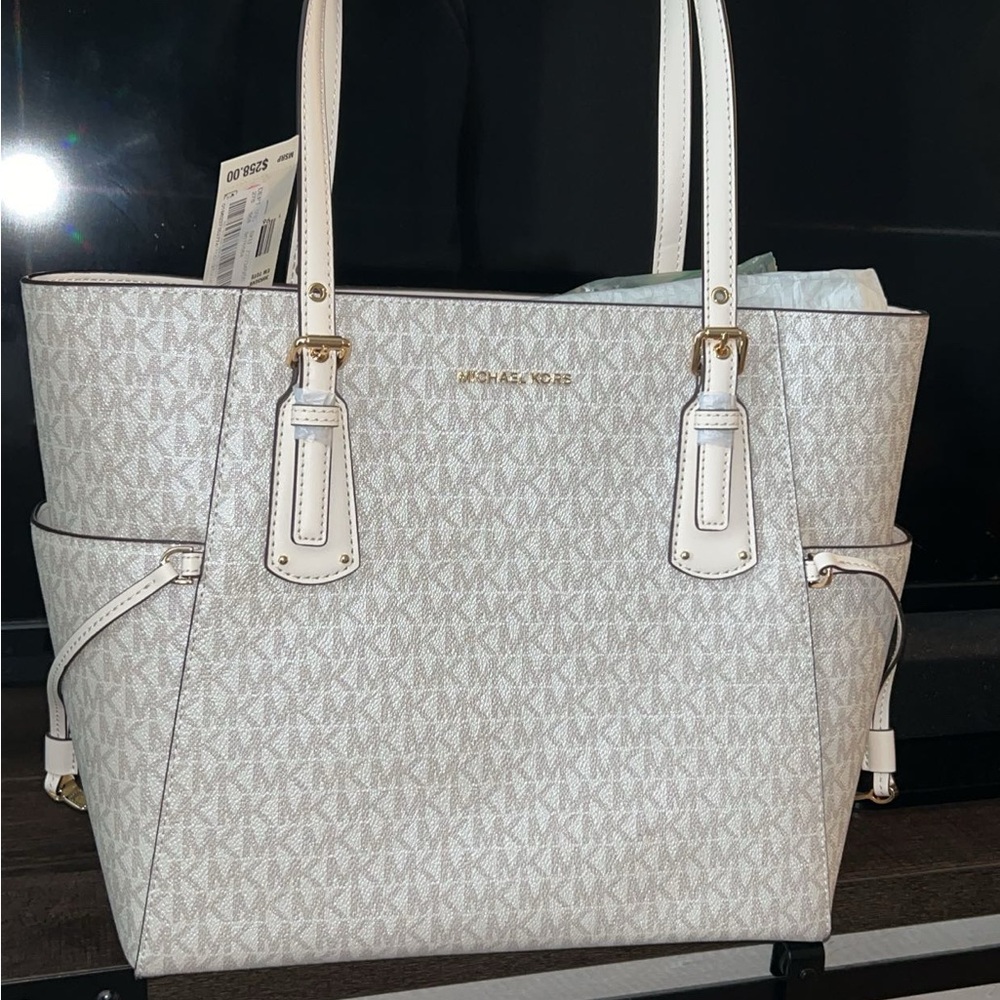 Michael Kors Cream Signature Tote